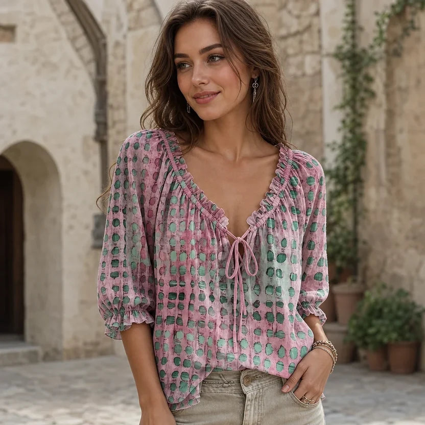 Chemisier Bohème Chic à Imprimé